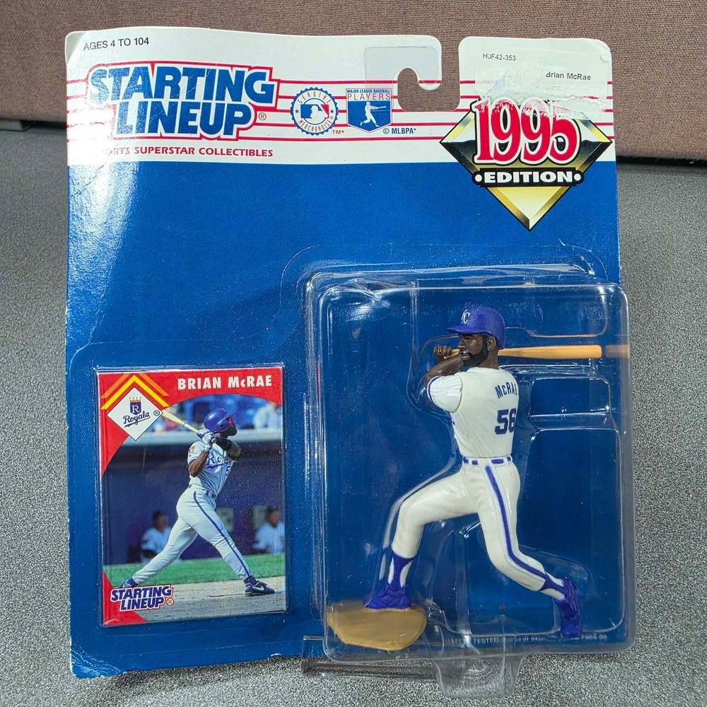 Starting Lineup Brian McRae Figure OS Blue New 1995 Edition Royals MLB Toy